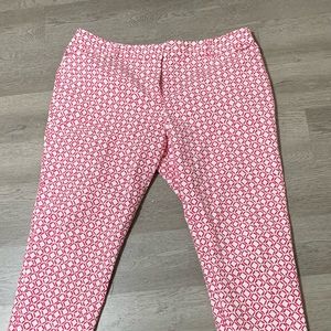 Liz Claiborne Ankle pants. Size 18 / White and Pink